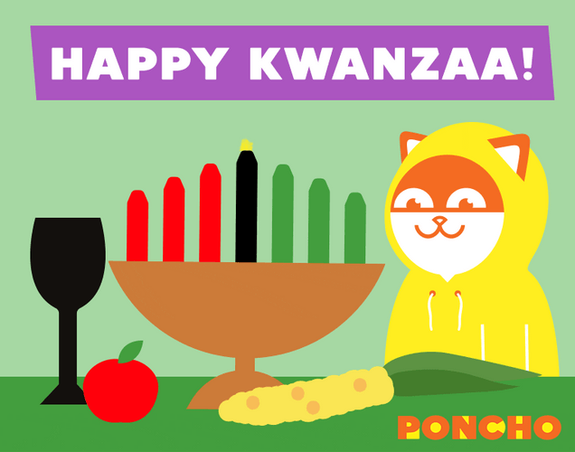Animated Character Greeting Happy Kwanza GIF