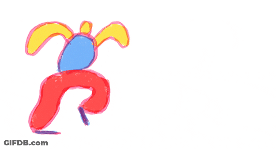 Animated Character With Blue Shirt Walking Away K Bye GIF