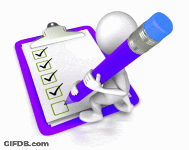 Animated Checking Check List GIF