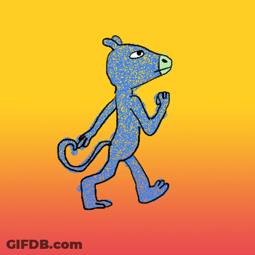 Animated Cheetah Walking Fast Embracing Rush GIF