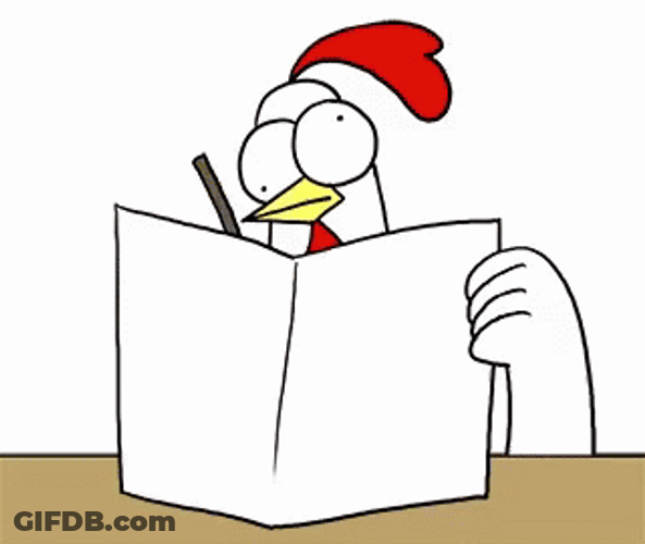 Animated Chicken Drawing Poop GIF
