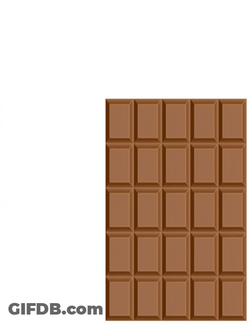 Animated Chocolate Puzzle Moving Around GIF