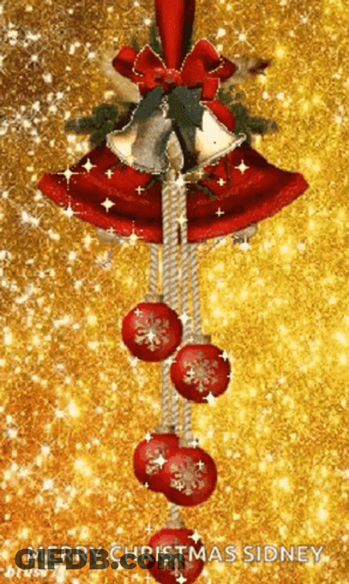 Animated Christmas Bells Ringing GIF