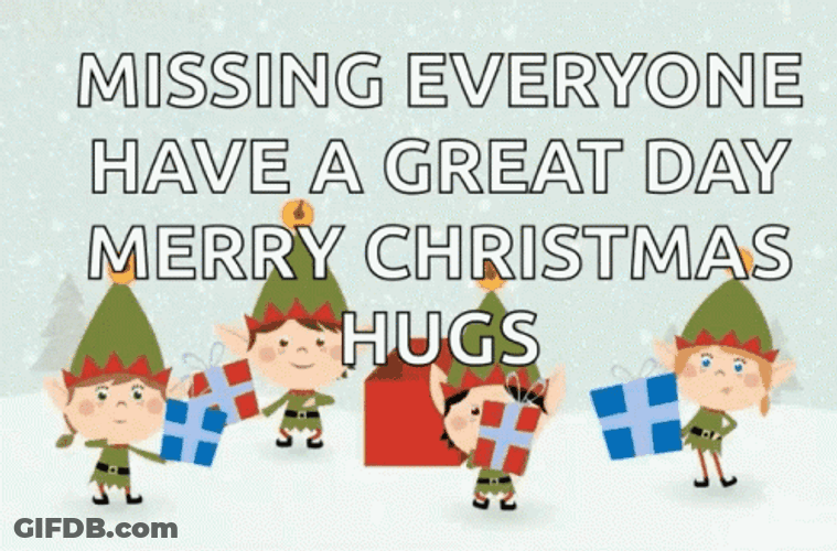 Animated Christmas Day With Dwarfs GIF