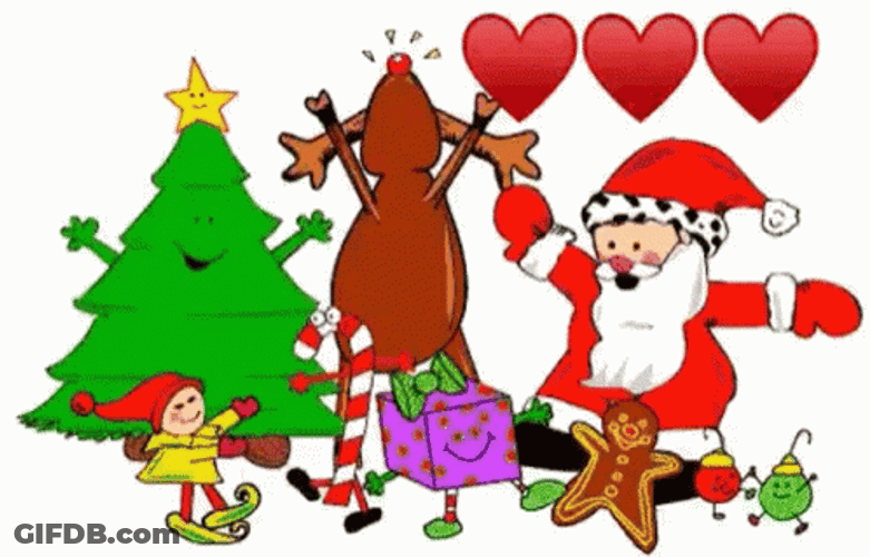 Animated Christmas Party Decorations GIF
