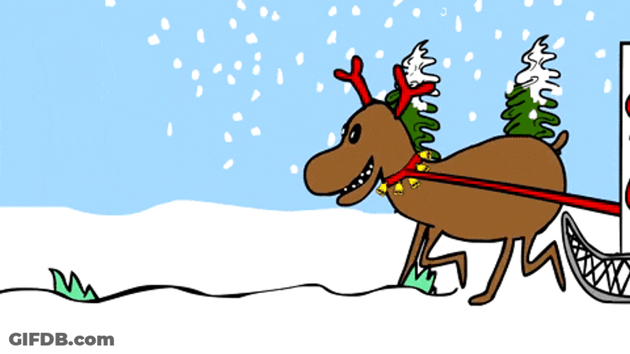 Animated Christmas Santa Clones GIF