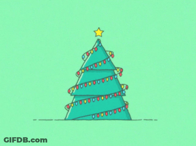 Animated Christmas Tree Formed GIF
