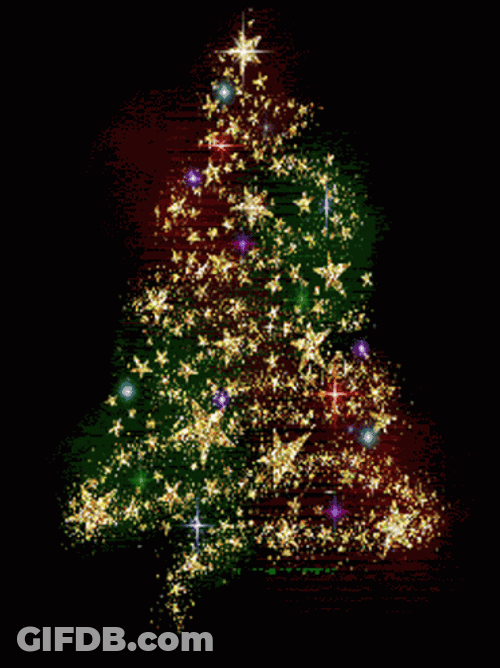 Animated Christmas Tree Of Light GIF