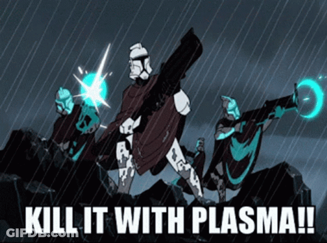 Animated Clone Troop Kill It With Fire GIF