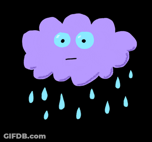 Animated Cloud Its Gonna Rain GIF