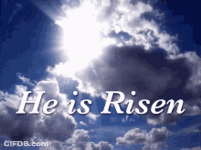 Animated Clouds Covering Sun He Has Risen GIF