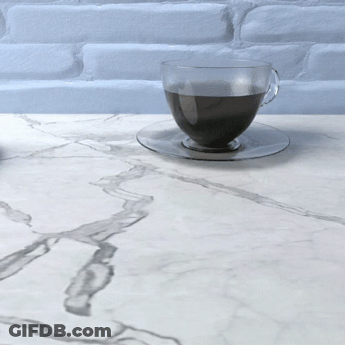 Animated Coffee Pair With Yummy Donut GIF
