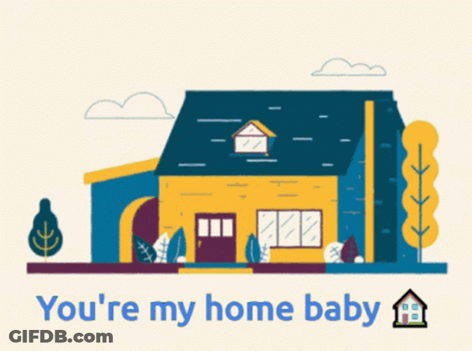 Animated Colorful And Peaceful Home GIF