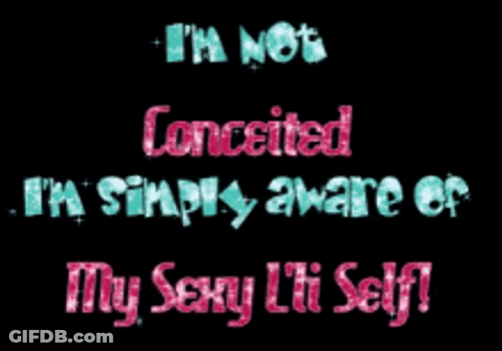 Animated Colorful Conceited Quotation GIF