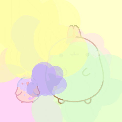 Animated Coloring Chickens Dancing Colorfully GIF
