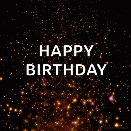 Animated Confetti Happy Birthday GIF