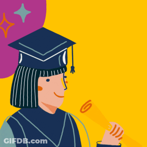 Animated Congratulation Graduate Girl GIF