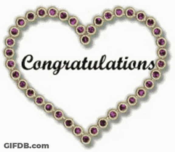 Animated Congratulations Heart Love GIF