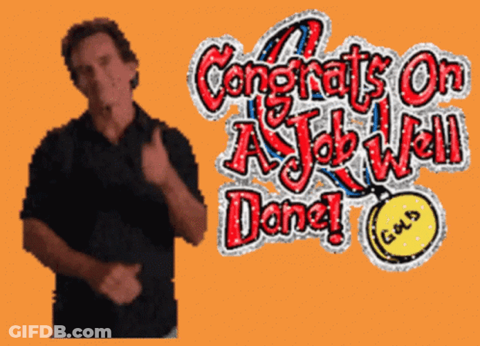 Animated Congratulations Job Well Done GIF