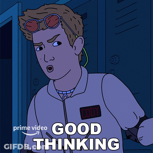 Animated Cool Man Good Thinking GIF