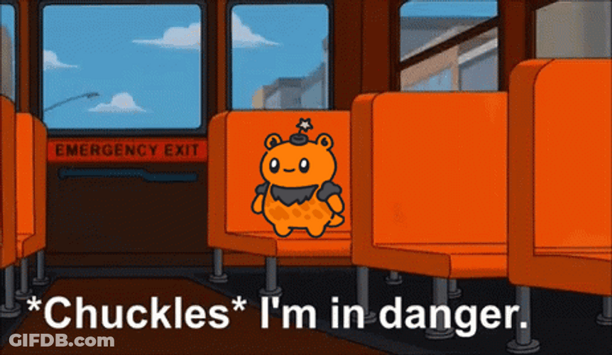 Animated Cool Pet Im In Danger GIF