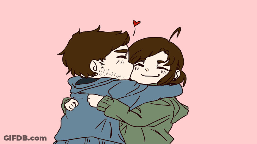 Animated Couple Kiss GIF