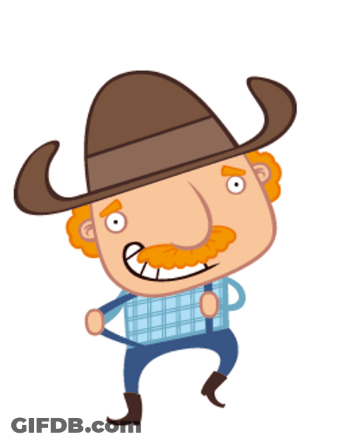 Animated Cowboy Yeehaw GIF