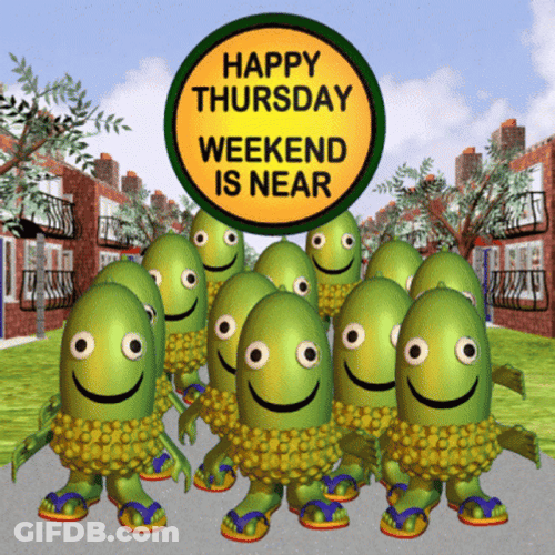 Animated Cucumbers Happy Thursday Meme GIF