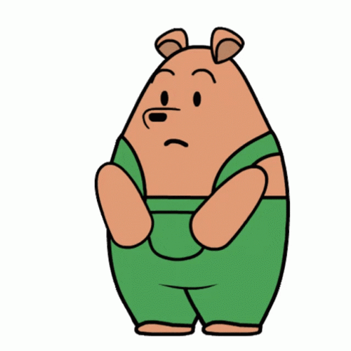 Animated Cute Bear Asking How Questions GIF