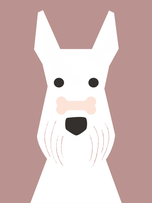 Animated Cute Dog Eating Bone GIF