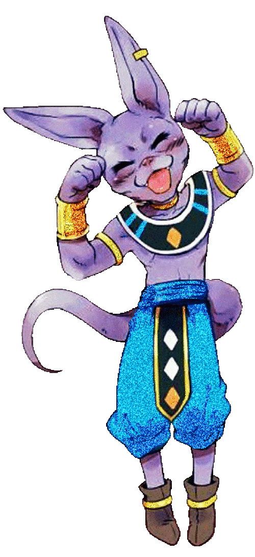 Animated Cute God Of Destruction Beerus Sticker GIF