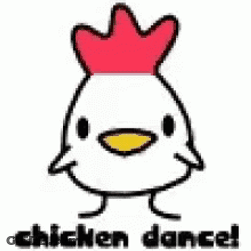 Animated Cute Little Chicken Dance Clapping GIF