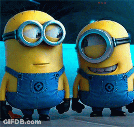 Animated Cute Minions Laughing GIF