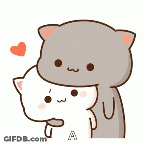 Animated Cute Peach And Goma Ears Flapping GIF