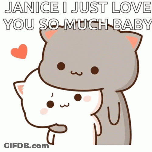 Animated Cute Peach And Goma Love GIF