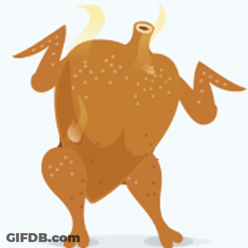 Animated Dancing Grilled Chicken GIF