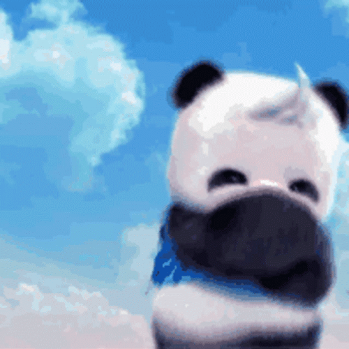 Animated Dancing Panda Wearing Silk Shirt GIF