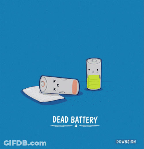 Animated Dead Battery GIF