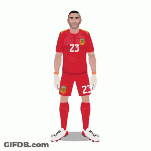 Animated Dibu Emiliano Martinez Name Tag GIF
