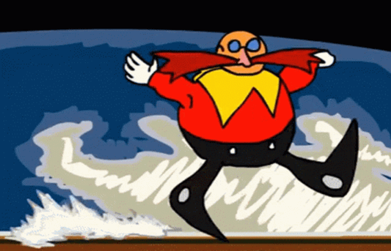 Animated Doctor Eggman Twirling GIF