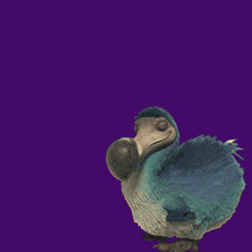Animated Dodo Jumping Yahoo GIF