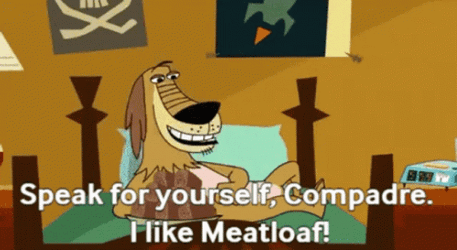 Animated Dog I Like Meatloaf GIF