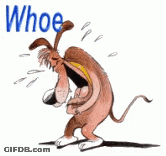 Animated Dog Laughing Out Loud GIF