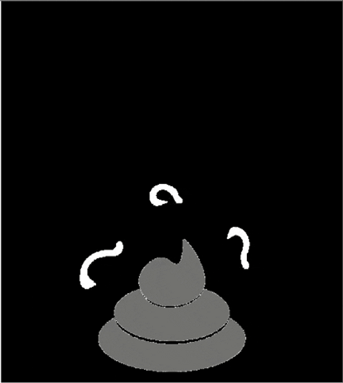 Animated Dog Poop Being Picked Up GIF