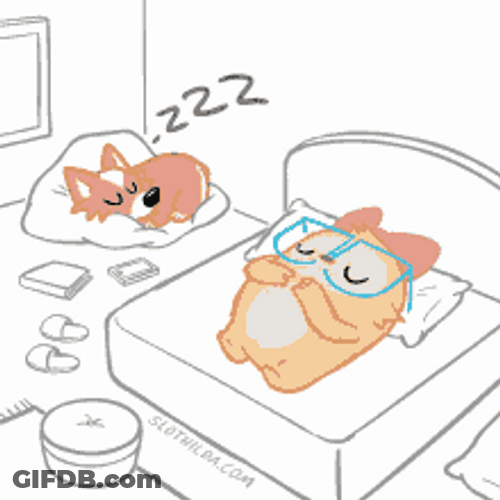 Animated Dog Snoring Loudly GIF