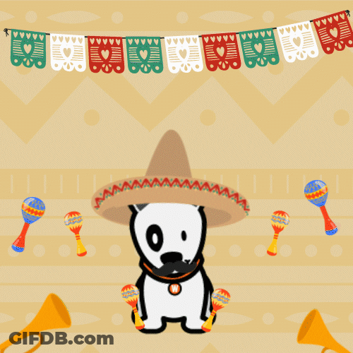 Animated Dog Viva Mexico GIF