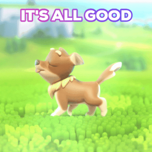 Animated Dog Walking On Grass GIF