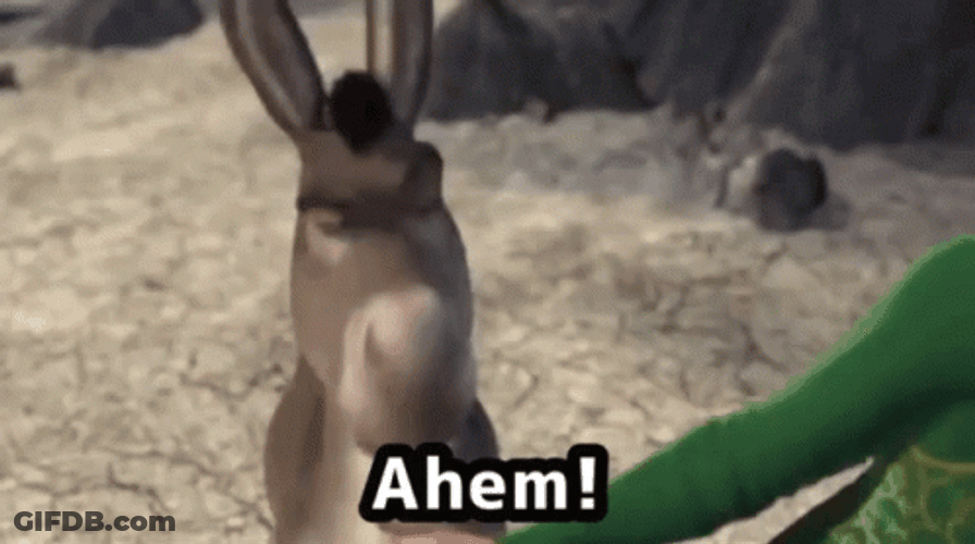 Animated Donkey Shrek Ahem GIF