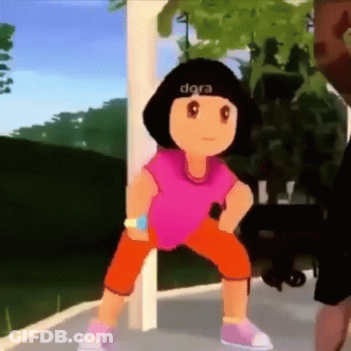 Animated Dora Is Dancing GIF
