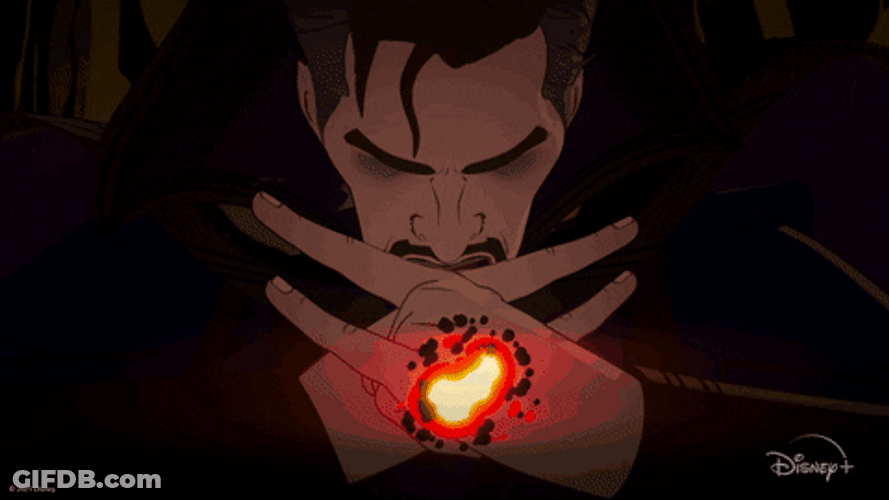 Animated Dr. Strange Powerful Magic Blast GIF
